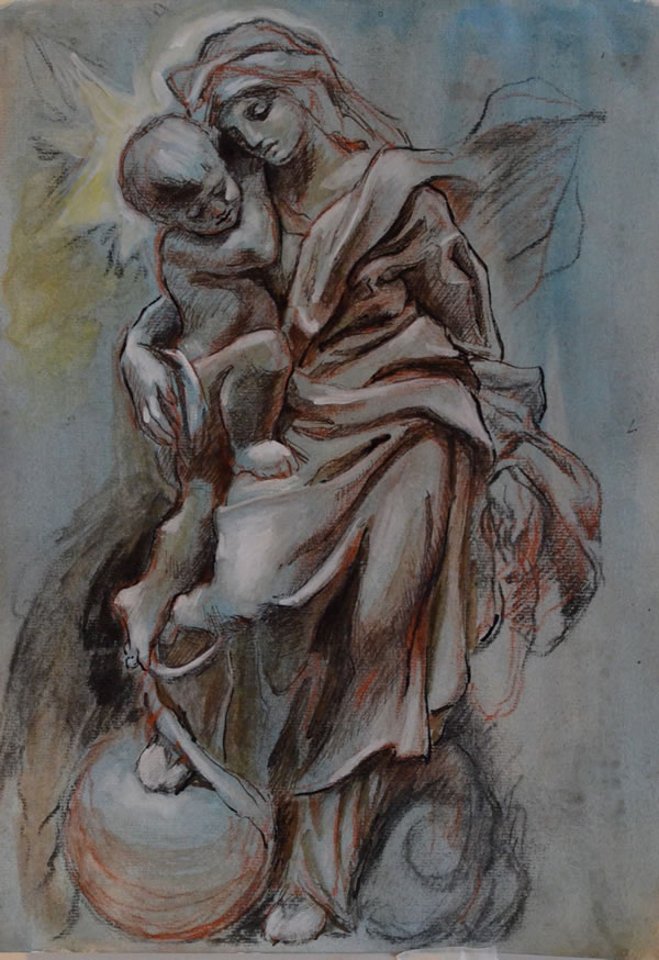 Study for Madonna del Rosario