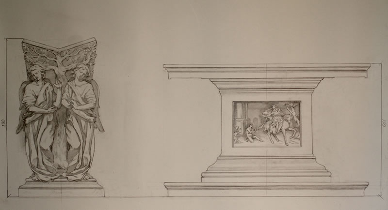 Altar and Ambo proposal for Caritas Florence