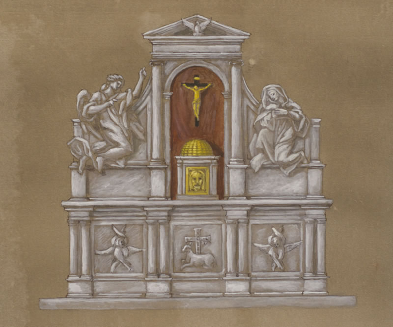 Altar study for Ave Maria Academy Minneapolis, MN