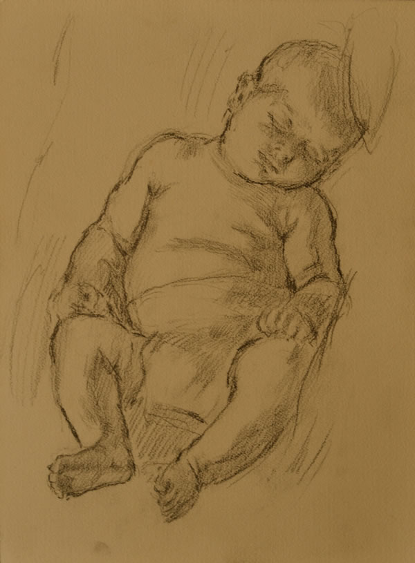 Sketch of the artist's child