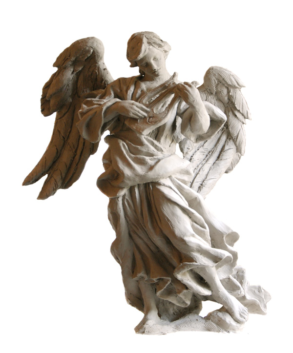 Angel with lute model in progress