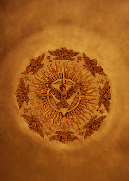 Baldacchino Holy Spirit with 8 Cherubs of St Joseph Cathedral