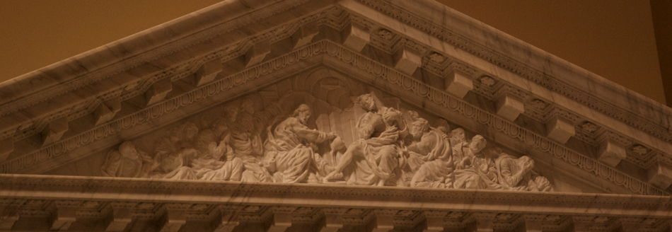 Christ washing the feet of St Peter, St Joseph Cathedral