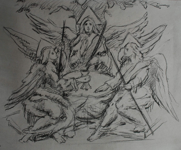Sketch of Trinity after Andrei Rubilov by Cody Swanson